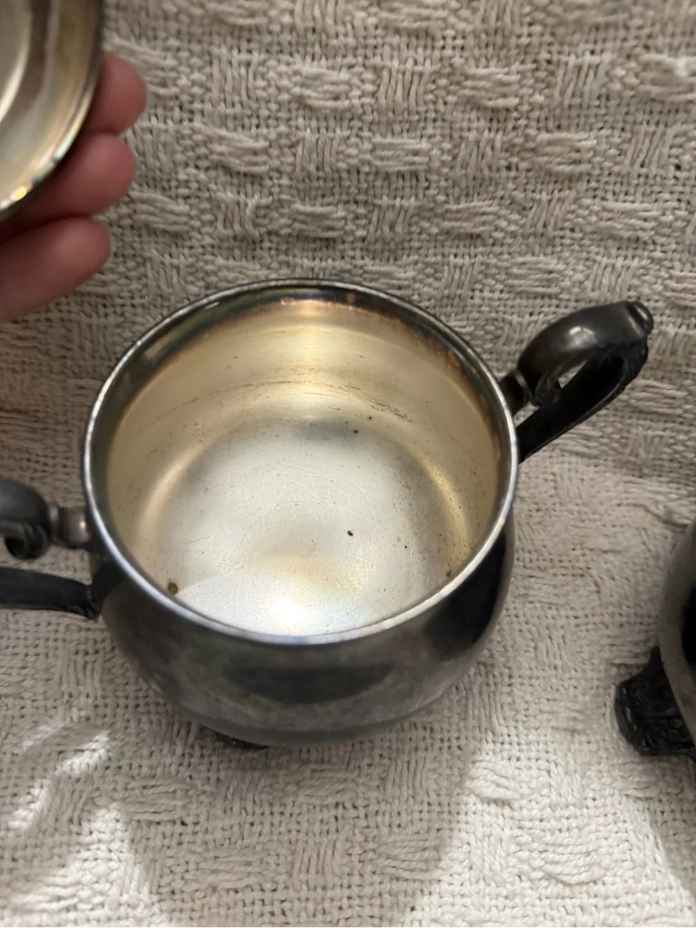 Silver-Tone Ornate Sugar and Creamer Set‎ - Classic Serveware